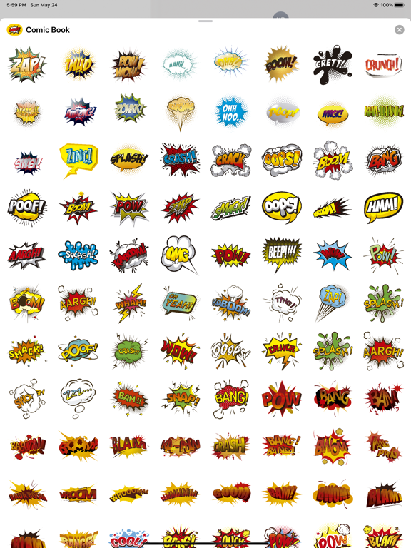 Screenshot #4 pour Comic book top stickers