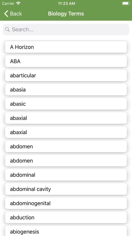 Biology Terms With Meaning