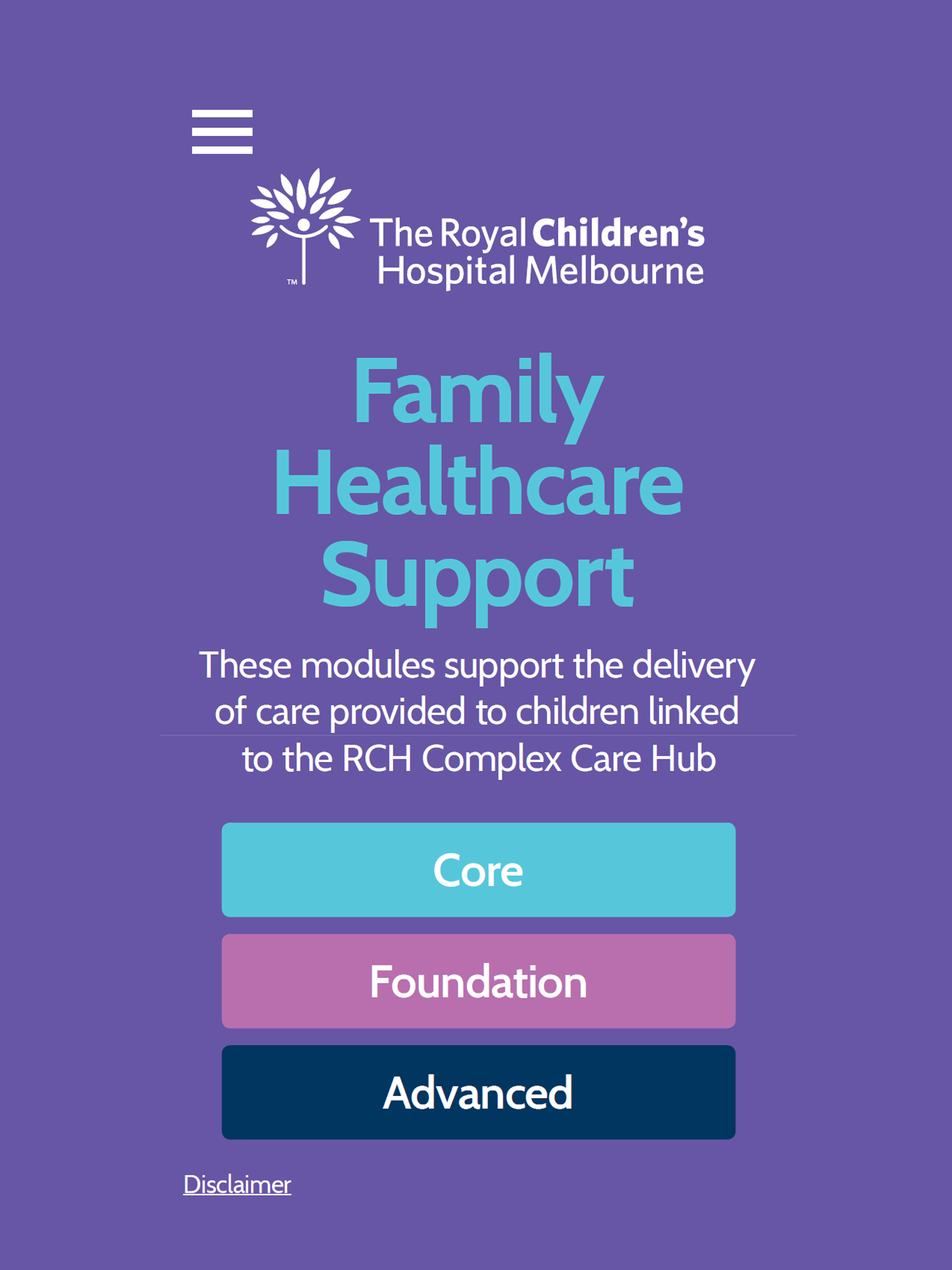 RCH Family Healthcare Support