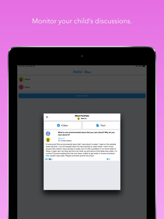 PenPal Schools - Education App iPad screenshot 3 - Education app