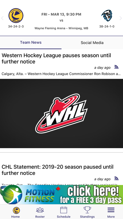 Screenshot #2 pour Saskatoon Blades Official App