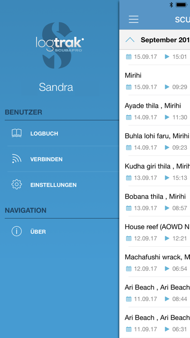 Screenshot #1 pour SCUBAPRO LogTRAK
