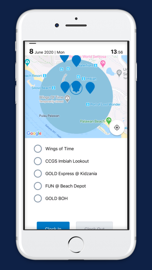 #5. CICO - GPS Worktime Tracker (iOS) 由: Rolling Arrays Consulting Pte Ltd
