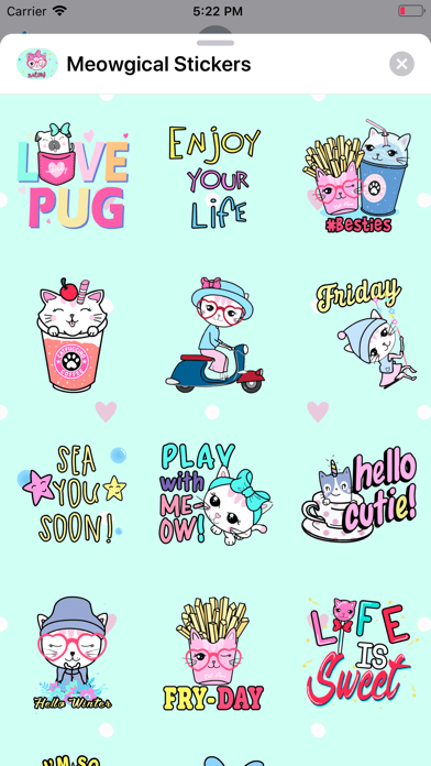 Meowgical: Animated Stickers iPhone screenshot 6 - Stickers app