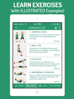7 Minutes Workout & Exercises iPad image 3