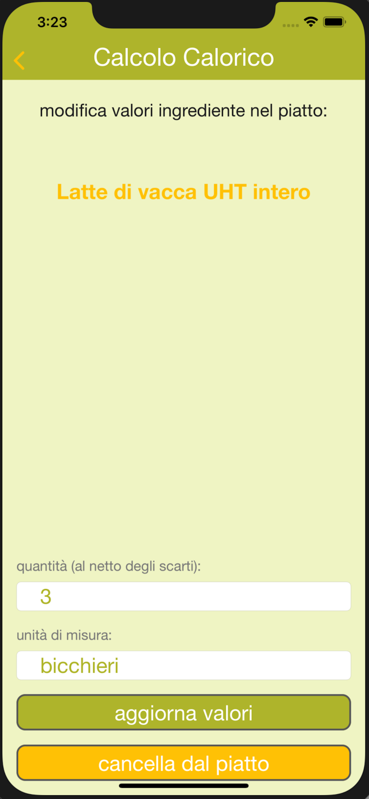 Calcolo Calorico