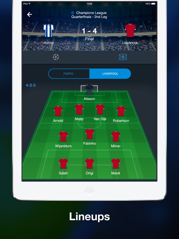 Scores & Stats for Champions iPad screenshot
