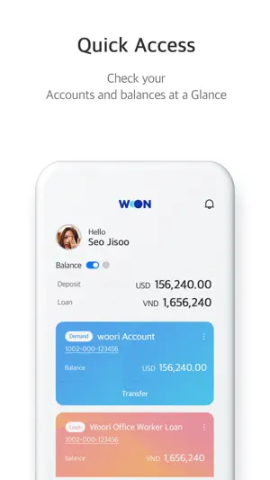 Global Woori WON Banking screenshot 2