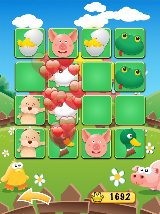 Fuzzy Farm : Animal Matching Game, A Free Games for Kids by