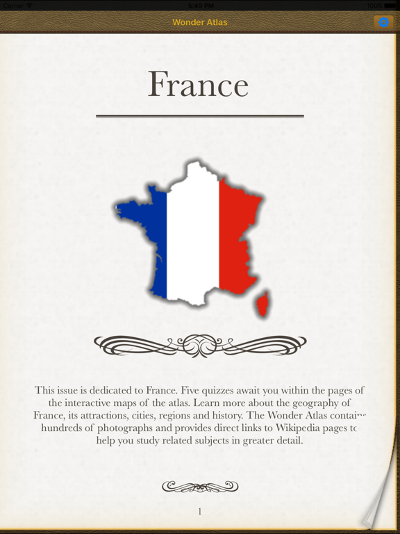 France. The Wonder Atlas Quiz