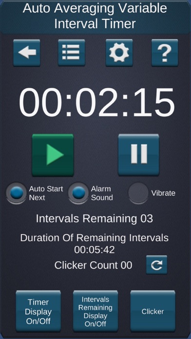 Screenshot #3 pour Variable Interval Timer -Ximer