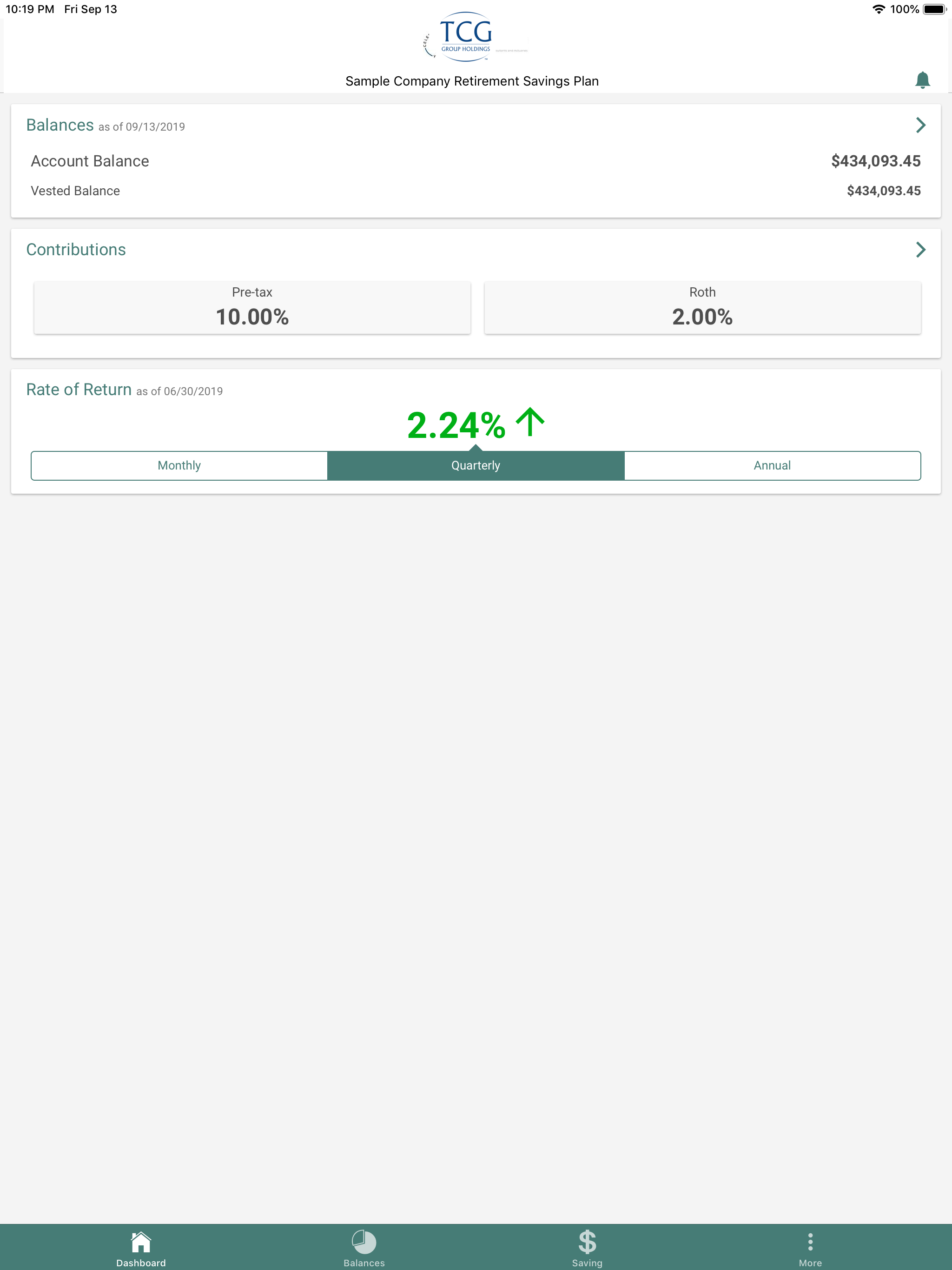 TCG Retirement Plan