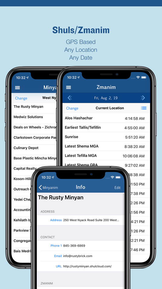 #2. Siddur Zmanim Luach Minyanim (iOS) 由: RustyBrick, Inc.
