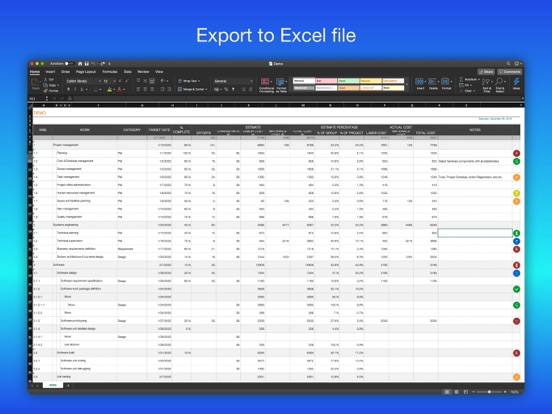 WBS - Project Work Breakdown iPad app afbeelding 7