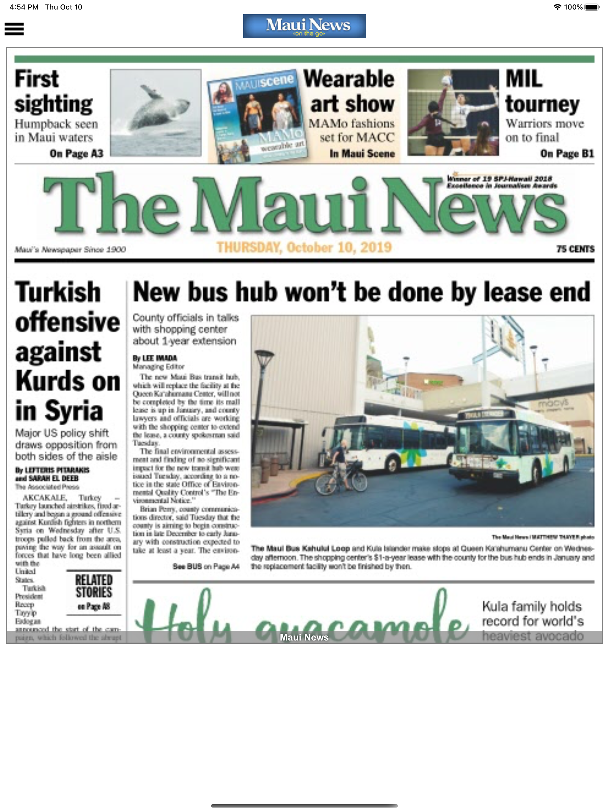 Maui News On The Go