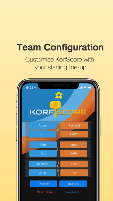 KorfScore: Korfball Game Stats screenshot 2