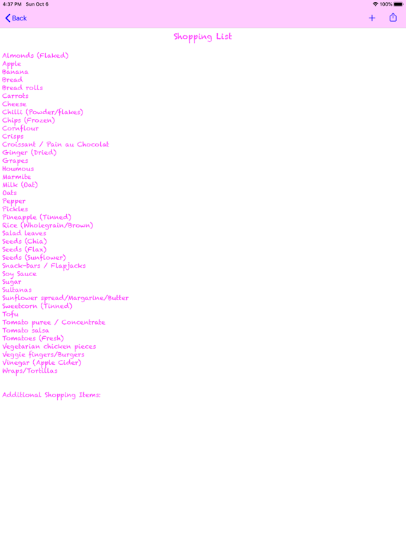 Screenshot #5 pour Simple Meal Planner