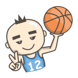 Basket boy sticker