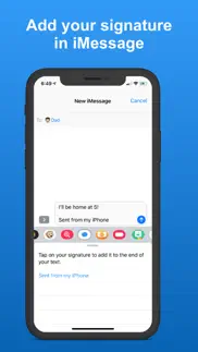 sms signature+ iphone screenshot 2
