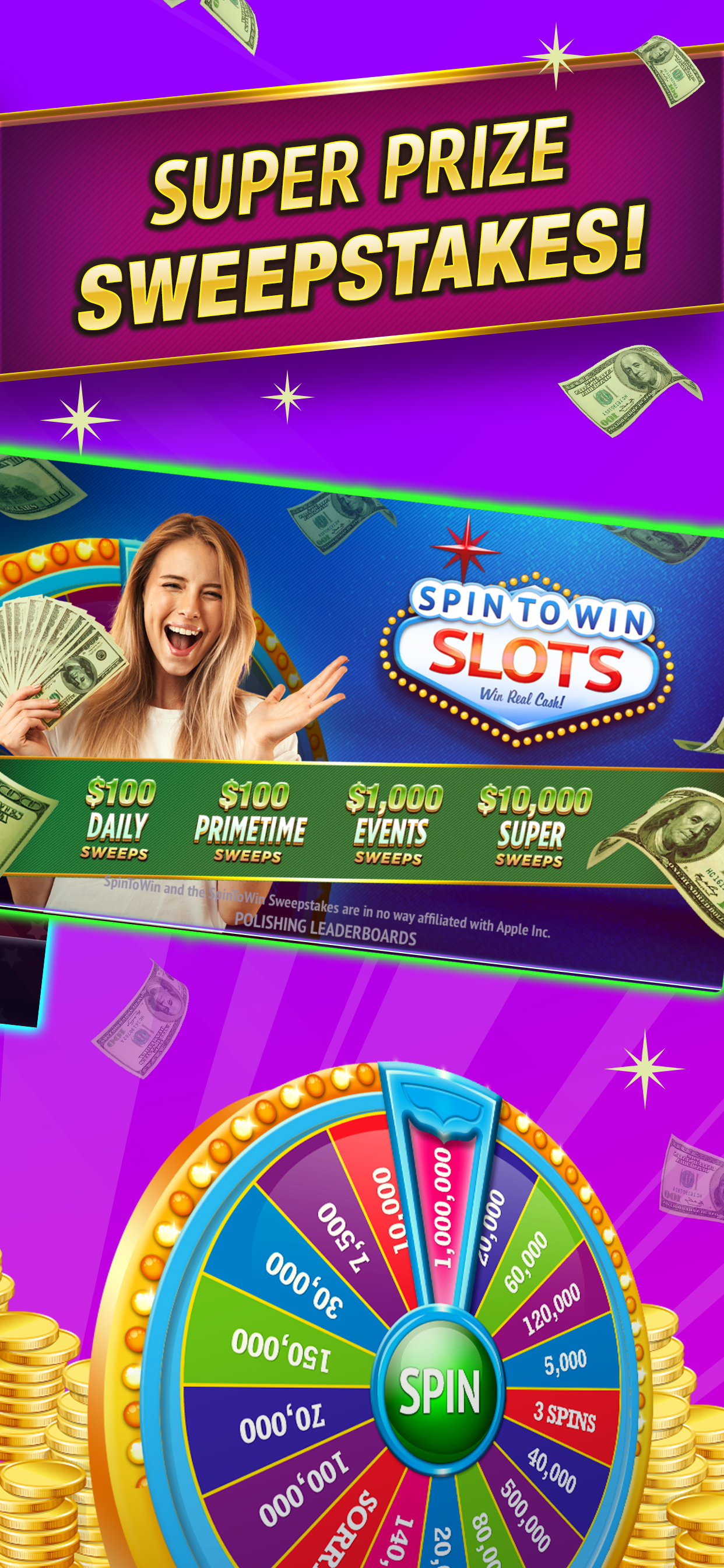 SpinToWin Slots & Sweepstakes