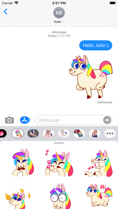 Unicorn Rainbow Animated screenshot 2