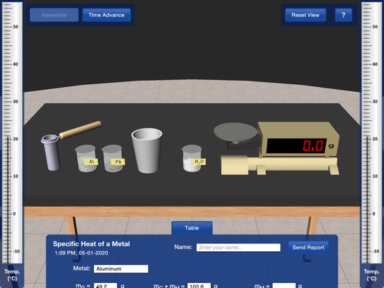 Screenshot #4 pour PP+ Specific Heat of a Metal