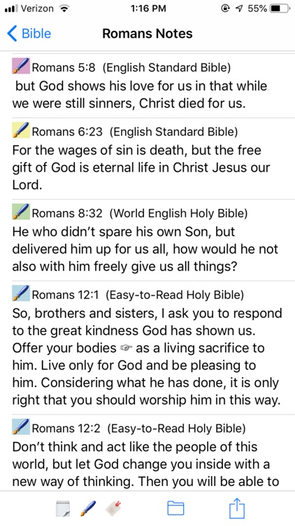 Hear Holy Bible, Note & Share