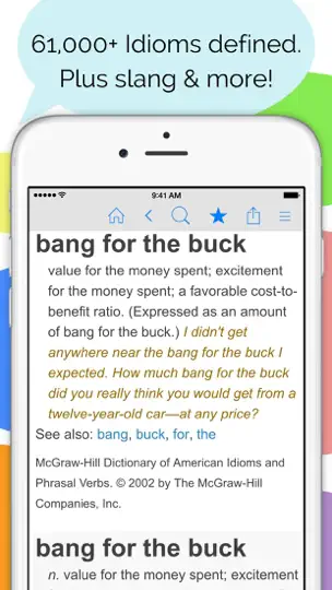 Скриншот Idioms And Slang Dictionary на iPhone 1