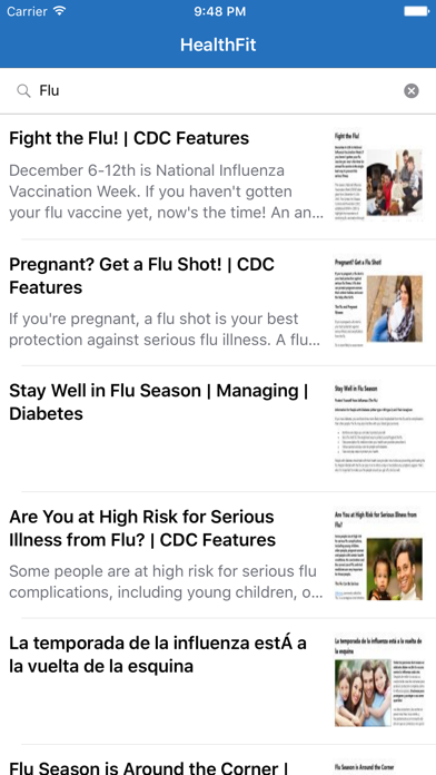 Screenshot #2 pour HealthFit -Trusted Health Info