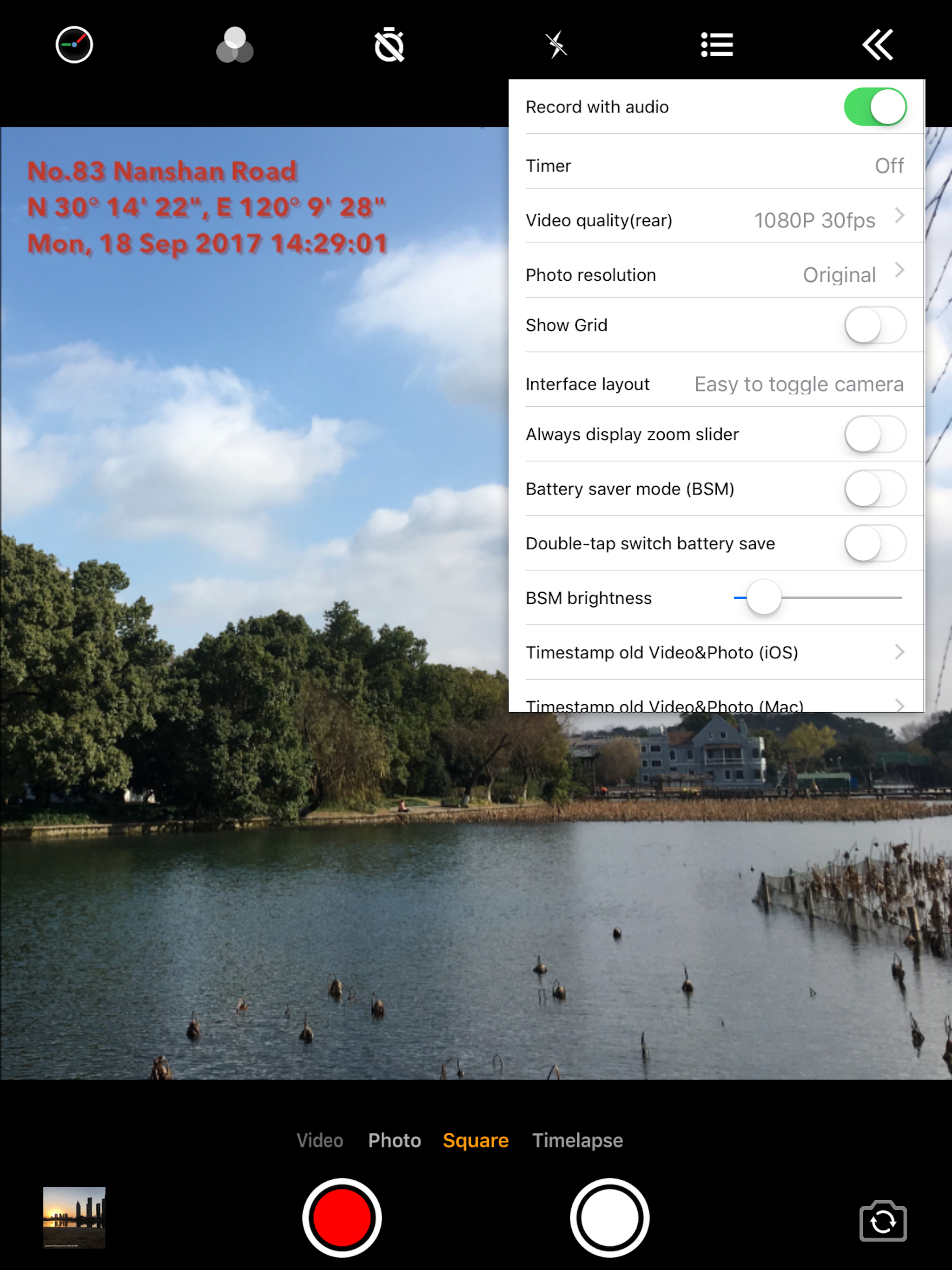 Timestamp Camera Basic