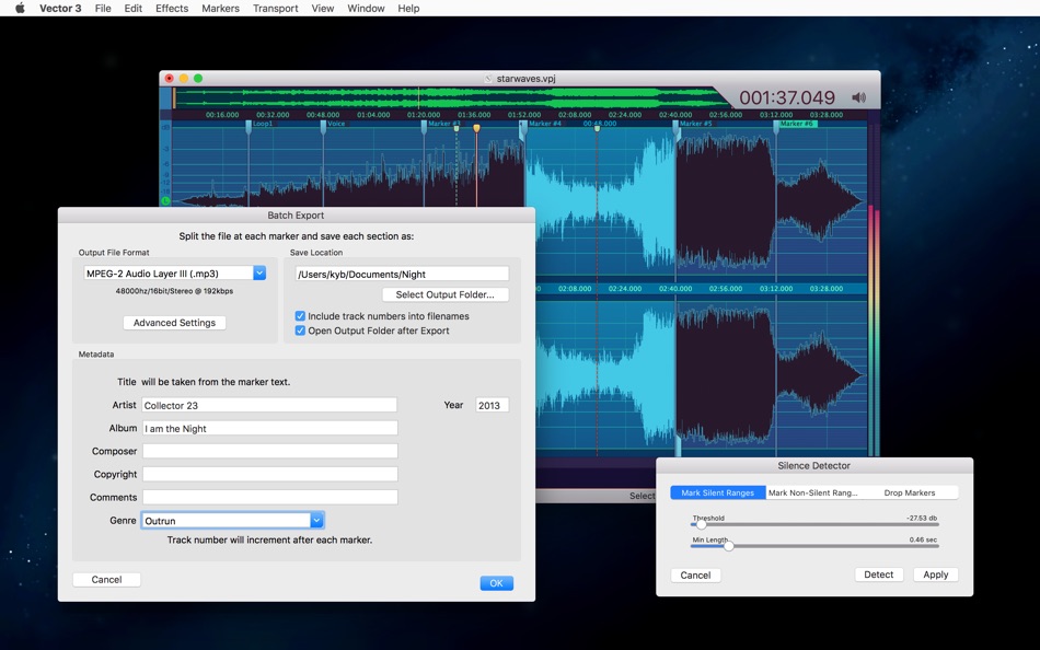 #7. Vector 3 Express: Audio Editor (macOS) 由: Jaroslaw Szpilewski