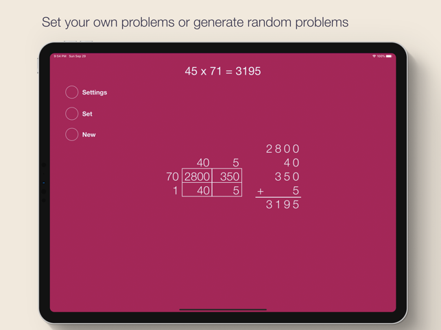 ‎Grid Multiplication Screenshot