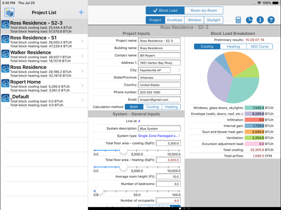 Screenshot #1 for HVAC ResLoad-J