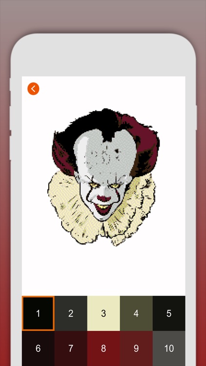 Pennywise Coloring Pixel Art!