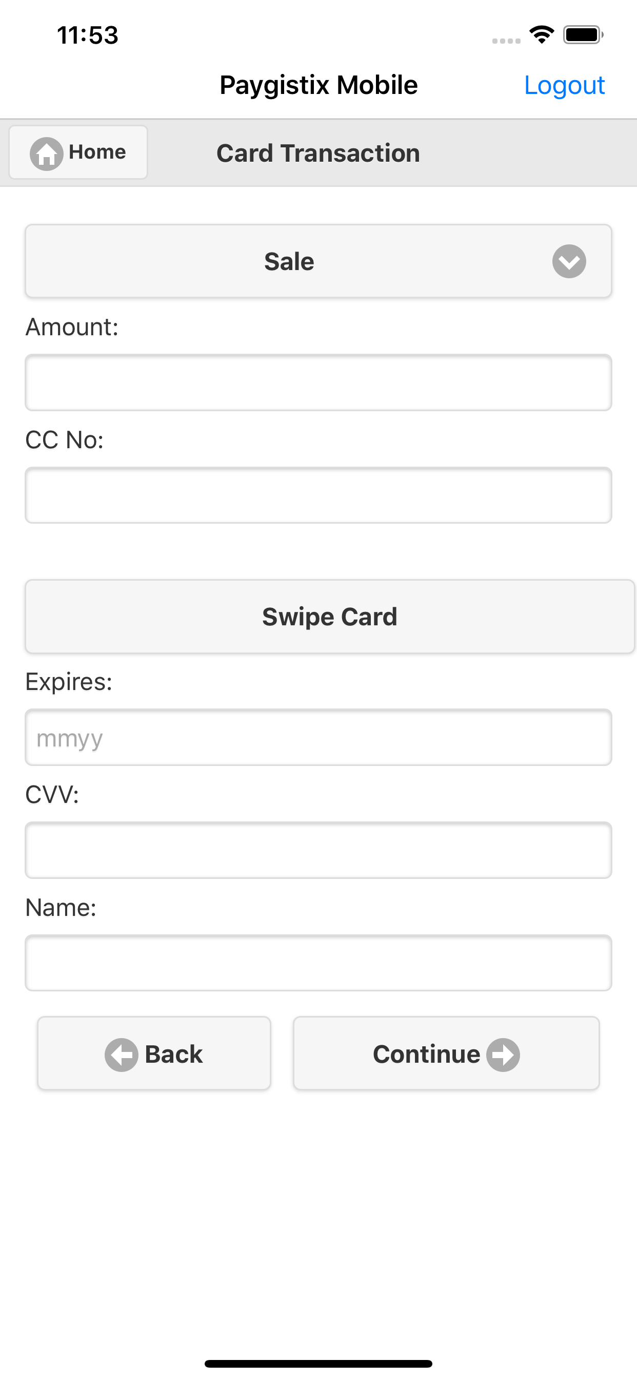 Paygistix Mobile screenshot 3