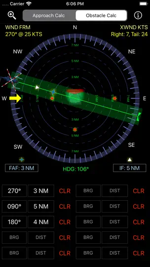 Captura de pantalla de Offshore Safe Approach Calc en iPhone 4