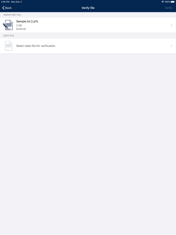 IIT CA EndUser iPad screenshot