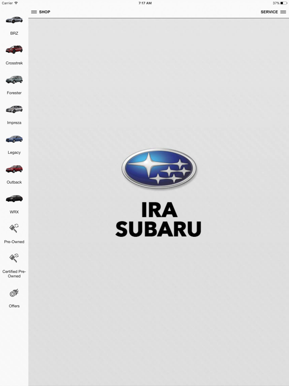 Ira Subaru iPad screenshot 1 - Shopping app