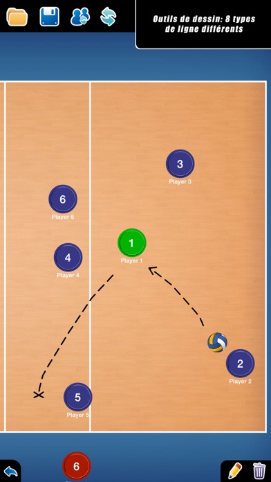 Screenshot #3 pour Planche Tactique: Volley