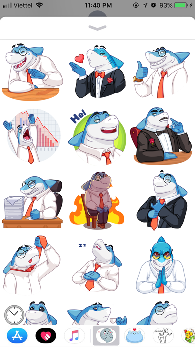 Shark Boss Emoji Stickers Screenshot