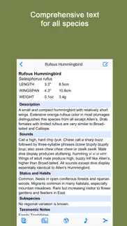 sibley guide to hummingbirds iphone screenshot 3