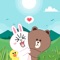 In "Bear and Rabbit SHOW", you can make funny stickers and share them with your friends