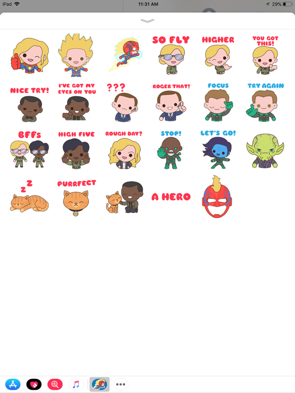 Screenshot #4 pour Captain Marvel Stickers