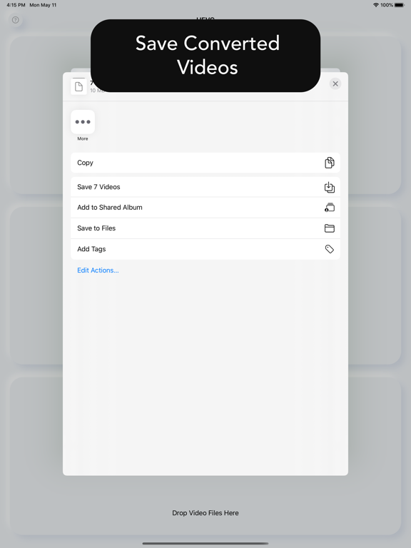 HEVC - Convert H.265 and H.264 iPad screenshot