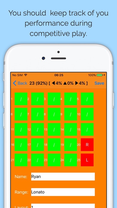 Screenshot #1 pour Clay Shooting Score Card Pro