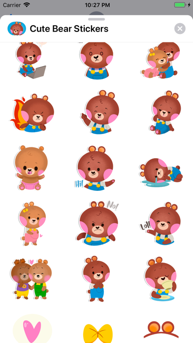 Cute Bear - Animated Stickers screenshot 2