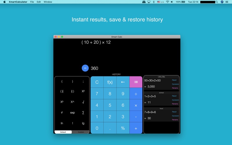 Screenshot #1 pour Xmart Calculator Pro - Desktop