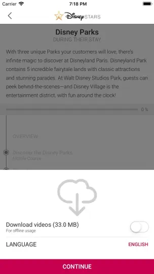 Screenshot von Disney Stars auf dem iPhone 5