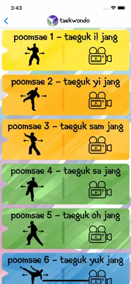 Game screenshot Taekwondo Poomsaes (Pumses) apk