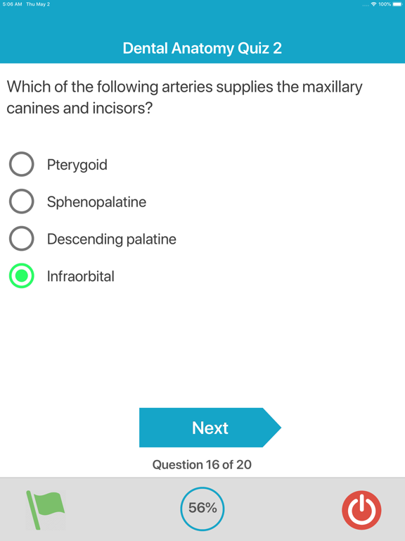Dental Anatomy Quizzes iPad screenshot